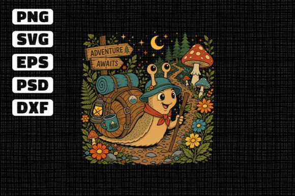 Adventure Awaits Snail SVG