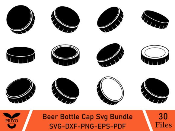 Beer Bottle Cap SVG Bundle
