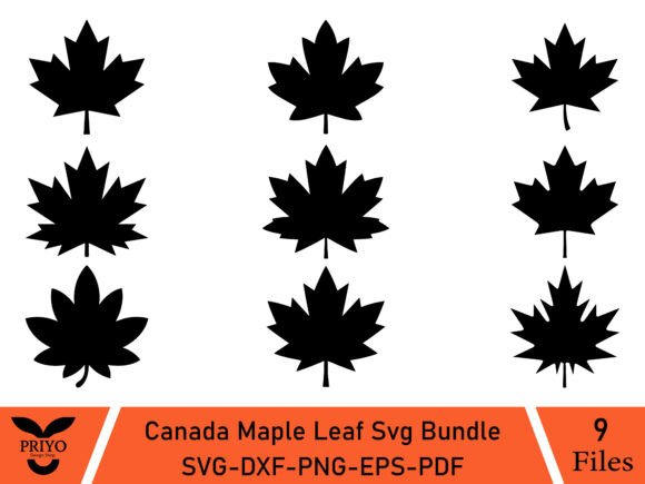 Canada Maple Leaf SVG Bundle