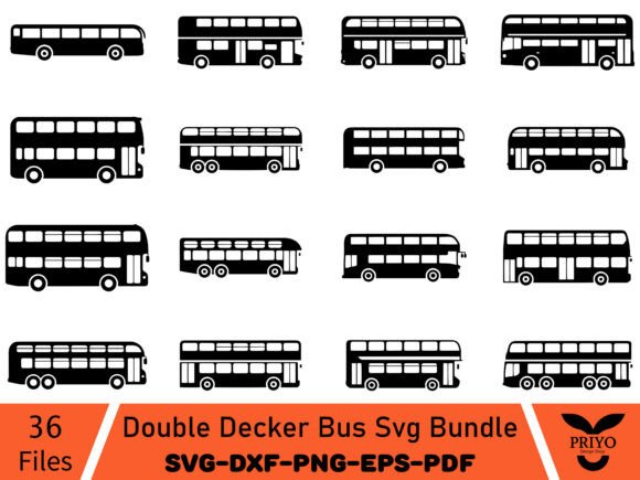 Double Decker Bus SVG Bundle