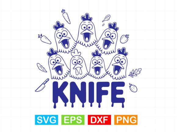 Funny Chicken Cutting Board SVG