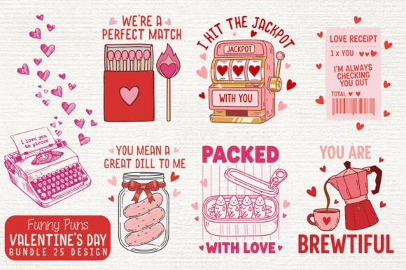 Funny Puns Valentine’s Day Bundle SVG