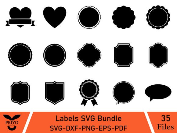 Labels SVG Bundle, Labels and Shapes SVG