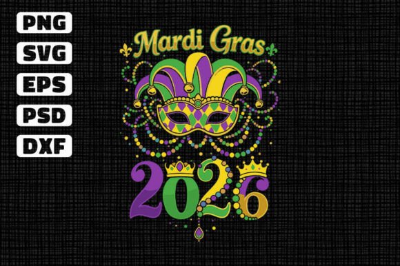 Mardi Gras 2026 SVG