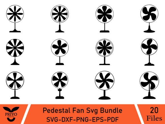 Pedestal Fan SVG Bundle