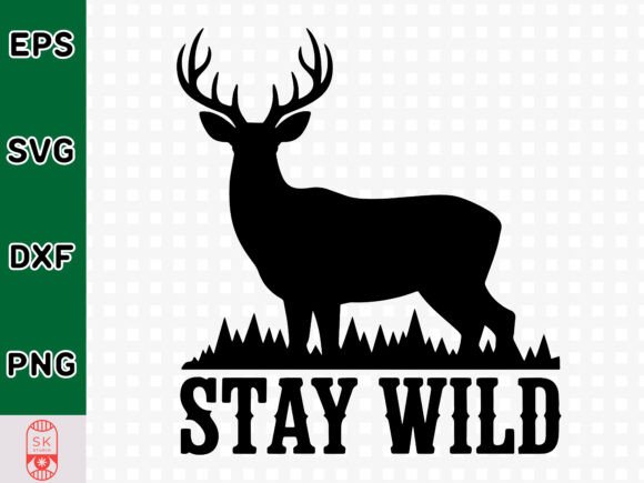 Stay Wild SVG: A Hunter’s Spirit in Embroidery