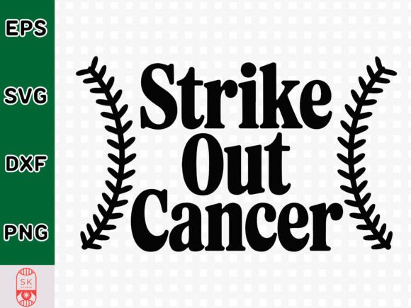 Strike Out Cancer SVG, Breast Cancer SVG