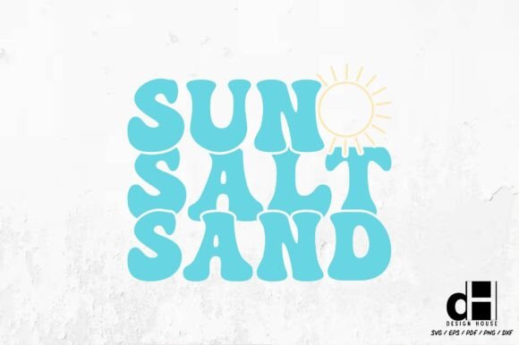 Sun Salt Sand – Summer Day SVG PNG
